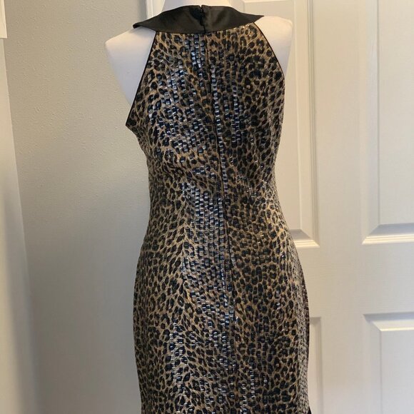 NWOT Cache Dress, Sexy Animal Print, Size 6 - Picture 2 of 8